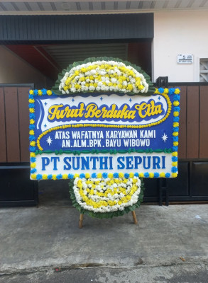 Papan Bunga Duka di Cisantren Kidul